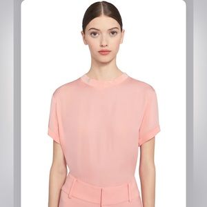 Alice + Olivia Jann Blouse in Blush Pink